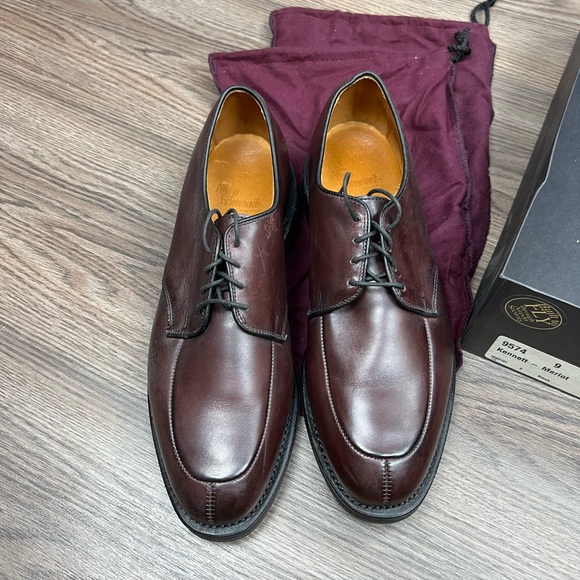 NEW Allen Edmonds Kennett Merlot Split Toe Oxfords 9 D main image 8